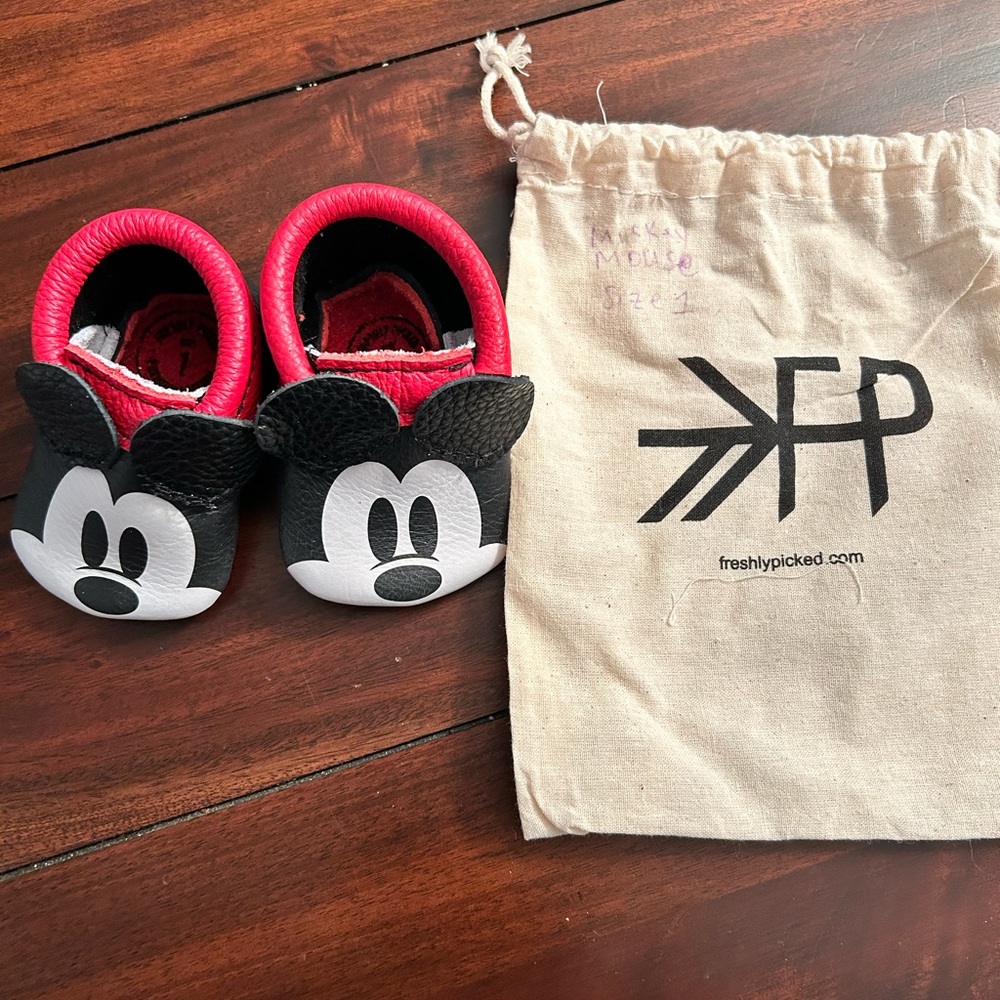 Freshly Picked Mickey Mouse moccasins